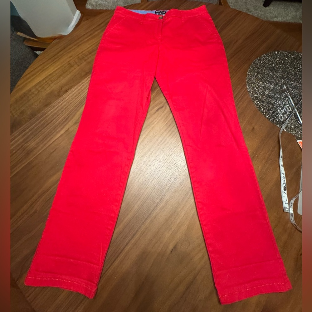 Nautica Red Chinos, 8, EUC- worn once
